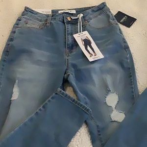NWT Forever 21 The Sunset Curvy Fit size 25 med. denim jeans. See all pictures!